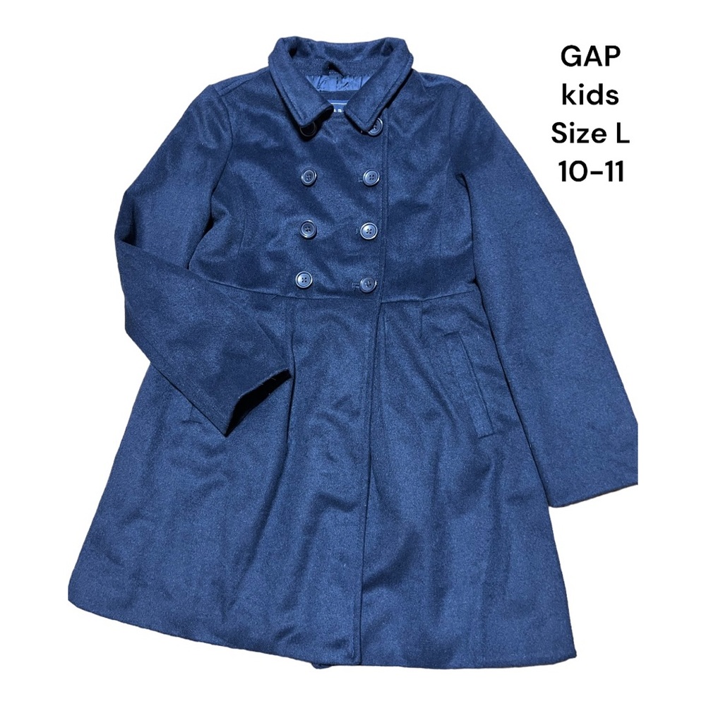 Girls pea coat GAP blue size L